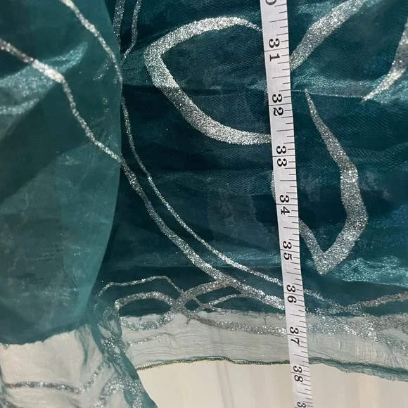 Disney Store Dress Merida Brave Pixar Tulle Ruffled Hem Dress Up Costume 7/8 Kid - Picture 7 of 9